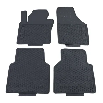 Produktbild von Premium Gummi Fußmatten Set 4-teilig Schwarz für VW Tiguan 5N 07-18