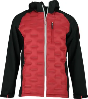 Produktbild von Herren Winterjacke MX23107 Rot mit Kapuze