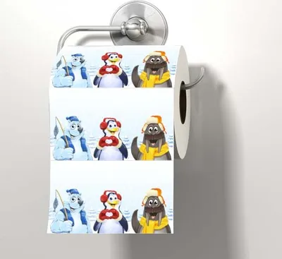 Produktbild von Toilettenpapier Rolle Polar Friends - Kaltes Wintertreffen