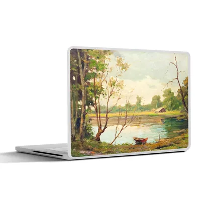 Produktbild von MuchoWow® Laptop Aufkleber Sticker Cover Boot - Sommer - Ölfarbe 30x21 cm - Sticker für Laptop - Selbstklebend