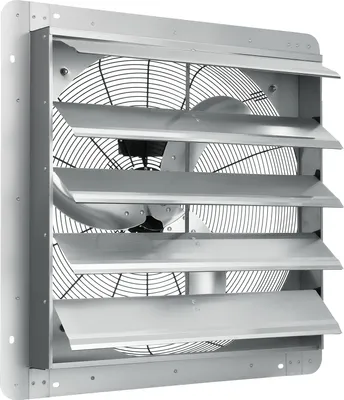 Produktbild von VEVOR Abluftventilator, 610 mm, 1400 U/min, 2892 CFM, Dachbodenventilator aus Aluminium zur Wandmontage mit Wechselstrommotor, Belüftung und Kühlung für Gewächshäuser, Garagen, Schuppen, Geschäfte