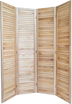 Produktbild von Homestyle4u Paravent Raumteiler 4 teilig Holz Natur Vintage Höhe 170