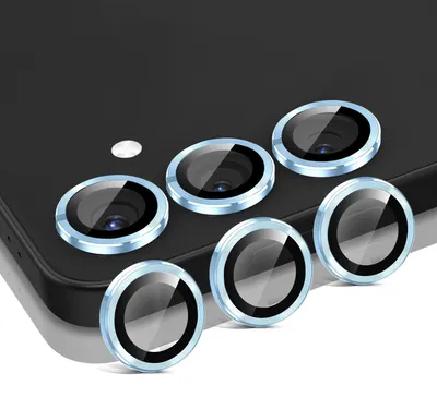 Produktbild von Kamera Linsenschutz Glas Set für Samsung Galaxy S25+ Schutzglas Camera Linse Schutz Panzerfolie 9H Sierra Blau