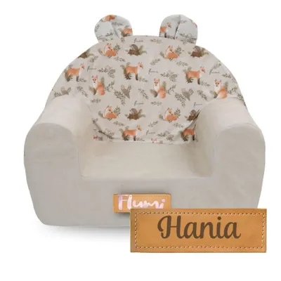 Image de Flumi fauteuil enfant en mousse avec prénom – personnalisé et déhoussable
