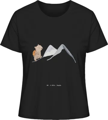 Produktbild von Mr. & Mrs. Panda Oberteil Damen Bär Bergsteigen Größe L - Schwarz - Geschenk, Wandern, T-Shirt, Alpinwandern, Basic, Alpinismus, shirt, Trekking, Bergsport, Damenshirt