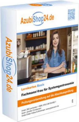 Image de AzubiShop24.de Lernkarten Fachmann für Systemgastronomie