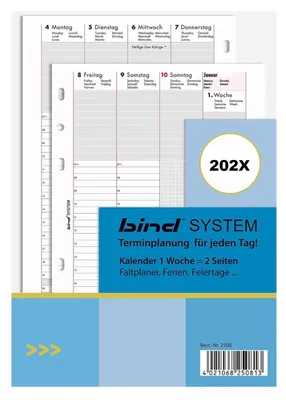 Immagine prodotto di bind B250824 bind Kalendereinlage 2024 A5