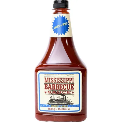 Produktbild von Mississippi Barbecue Sauce Sweet mild leicht süsslich 1814ml