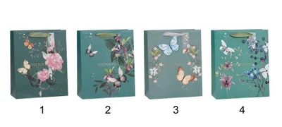 Zdjęcie produktu dla Torebka prezentowa mix wzorów format M 320x260 mm