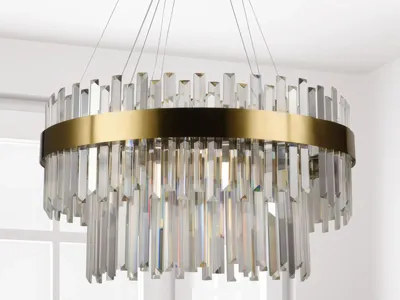 Image de Luminaires LED en cristal avec télécommande, 80W - J6339/C