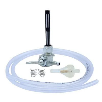 Obrázek produktu pro Sada benzinových kohoutů, M12 x 1, vývod vpravo, bez vaku na vodu, kovová páka + filtr, hadice a svorky