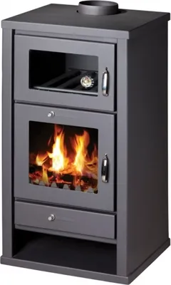 Produktbild von Kaminofen mit Backfach Victoria Deluxe F schwarz– 11kW
