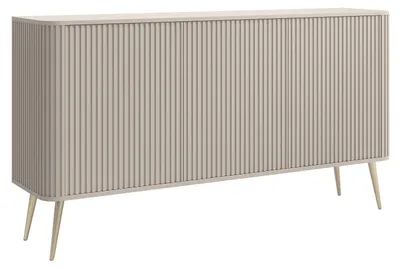 Produktbild von Selsey Ovarlo - Sideboard, Greige mit Metallbeinen, 163 cm