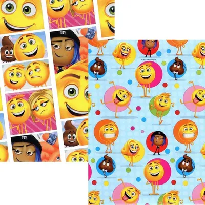 Productafbeelding van Emoji - Smiley cadeau inpakpapier 200 x 70 cm – 60 Rollen
