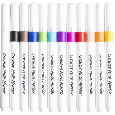 Produktbild von Creativ Company – Multimarker 4 mm, Set mit 12 Farben