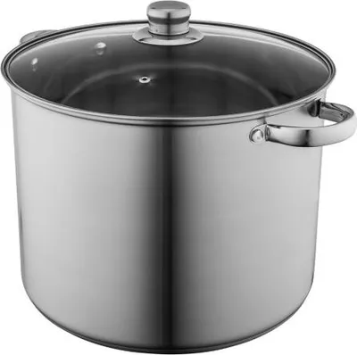 Zdjęcie produktu dla Garnek ze stali nierdzewnej 30 cm 15 l z pokrywką
