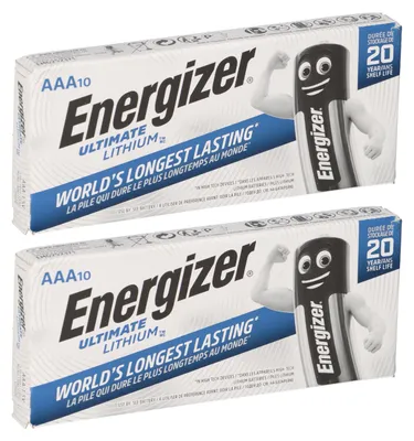 Immagine prodotto di 20x Energizer Ultimate Battery Litio LR03 1,5V AAA Micro L92