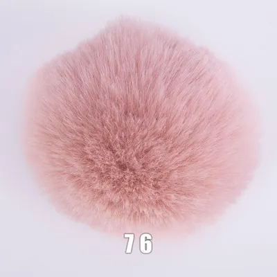 Produktbild von YarnArt Furry Pompons - Kunstfell Haarbommel 76 rosa