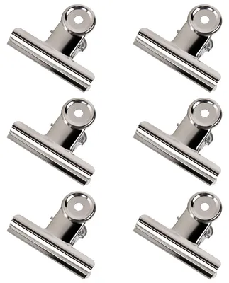Produktbild von Set mit 6 Metall-Büroklammern, 75 mm