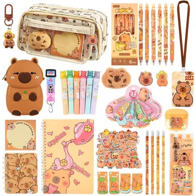 Immagine prodotto di Set di cancelleria per bambini, contenente astuccio, quaderno, penne, righello e altro