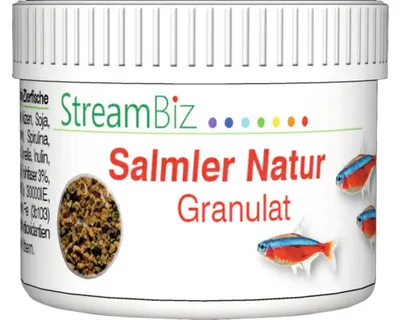 Produktbild von Aquariumfischfutter StreamBiz Salmler Natur Granulat 40 g