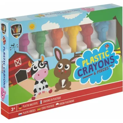 Zdjęcie produktu dla GRAFIX Zabawne zwierzątka wosk 6 szt.