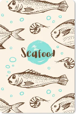 Produktbild von MuchoWow® Mauspad Mousepad Lebensmittel - Muster - Fisch 40x60 cm - Mousepads - Maus Mat - Pad - Mausunterlage - Schreibtisch Accesoire