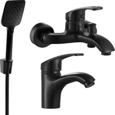 Image de Mexen Fabia R62 set de baignoire, Noir - 746503R62-70