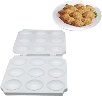 Obrázek produktu pro Nádobí pro přípravu masa, sada 9 kusů, vysoce kvalitní materiály, vhodné do myčky, pro přípravu masových kuliček