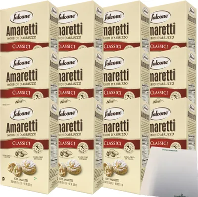 Produktbild von Falcone Amaretti Morbidi d´Abruzzo "Weiche Amaretti" 12er Pack (12x170g) + usy Block
