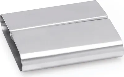 Produktbild von Kartenhalter Set, 8 x 7,5 x 2 cm, Set á 12 Stück, Chromnickelstahl