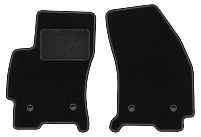 Obrázok produktu pre Predné velúrové koberce pre: Ford Mondeo MK3 2001-2007 (kombi/liftback/sedan) – 2 ks, čierne, na mieru – Wielganizator LUX