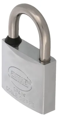 Produktbild von AMIG Vorhängeschloss Messing 60 – 50 nickel chrom