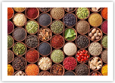 Produktbild von Poster - Poster ohne Rahmen - Gewürz Küche - 70x50 cm - Wand Bild - Wanddeko - Wandbilder - Kunstposter - Wandposter - Bilder - Kunstdruck - Wanddekoration - Wandbild - P2XAA70x50-3600