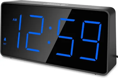 Produktbild von Wecker Digital mit Großen Zahlen, Wecker mit Ladestation, Helligkeit und Lautstärke Regelbar, Snooze, 12/24HR, Digital Uhr Netzbetrieben