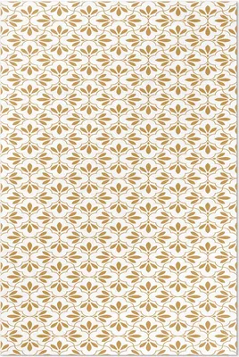 Produktbild von Dekorative Blätter in einem regelmäßigen Muster – Vinylteppich – 60x90 cm – Indoor Teppich – Flur – Pflegeleicht – Modern