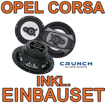 Produktbild von Crunch GTi62 - 16,5cm Triaxsystem für Opel Corsa B, C, D - justSOUND