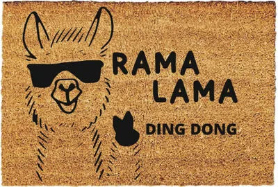 Produktbild von Fußmatte lustig, Fußmatte Lama, Einzugsgeschenk, Türmatte, Fußmatte, Geschenk zum Einzug Größe: 60x40 cm