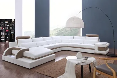 Produktbild von Designer Wohnlandschaft U-Form Couch Ecksofa Polster Garnitur Eckgarnitur Sofa