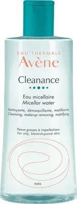 Produktbild von Avene Cleanance Mizellenwasser, Makeup Reinigungslotion, Frauen, Empflindliche Haut, Jeder Hauttyp, Feuchtigkeitsspendend, 400 g, 400 ml