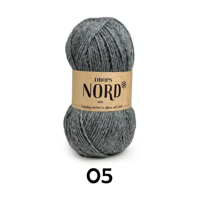 Produktbild von DROPS Nord Mix (50g/170m) 05 grau