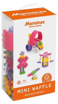 Produktbild von Bausteine Mini Waffel (Mädchen) 70 el. / Marioinex