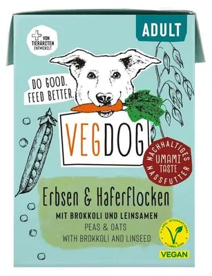 Produktbild von VEGDOG 370097, Adult, Brokkoli, Kartoffel, 200 g, Ohne Soja