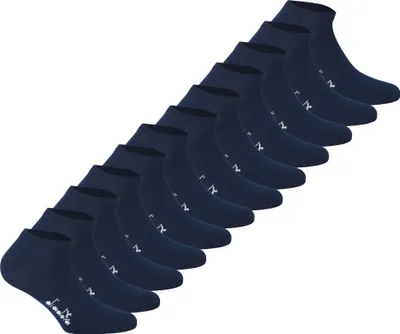 Produktbild von Diadora Uni Sneaker Socken, 12er Pack - Sportsocken, Mercerisierte Baumwolle, Logo, einfarbig Dunkelblau 39-42