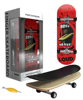Produktbild von LIULINY Finger Skateboard, Mini Fingerboard Skate aus Ahornholz – Fertiges Skateboard