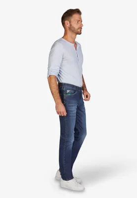Produktbild von Club of Comfort - Herren Baumwoll Hose, Henry INCH (6516), Farbe:Dunkelblau (142), Größe:W34/L32