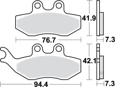 Immagine prodotto di Pastiglie freno anteriore per Beta RR 50 Enduro, anni di produzione 2004-2019. Pastiglie TRW - Nuove