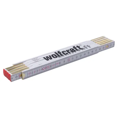 Produktbild von wolfcraft Zollstock 5227000, klassische Ausführung, 2m