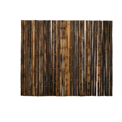 Zdjęcie produktu dla Ciemnobrązowa półokrągła rolka bambusa Nigra 180 x 200 cm (ogrodzenie bambusowe)