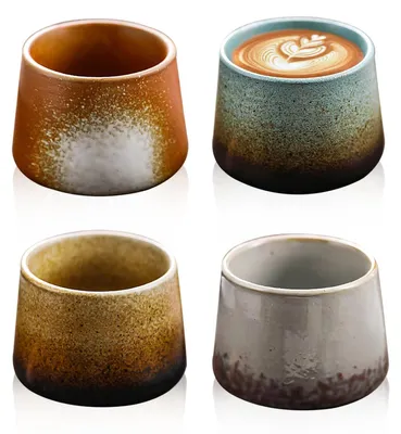 Produktbild von Set aus 4 Keramischen Espressotassen von 200 ml